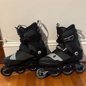 Black and Gray Men’s Inline Skates FIT 80 Pro size 9.5